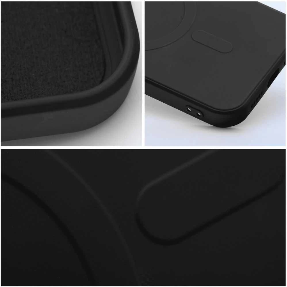 „Oem“ dėklas, skirtas „iPhone 11 PRO“ silikoniniam „Mag“ dėklui, suderinamas su „MagSafe“ (fotoaparato apsauga), juodas