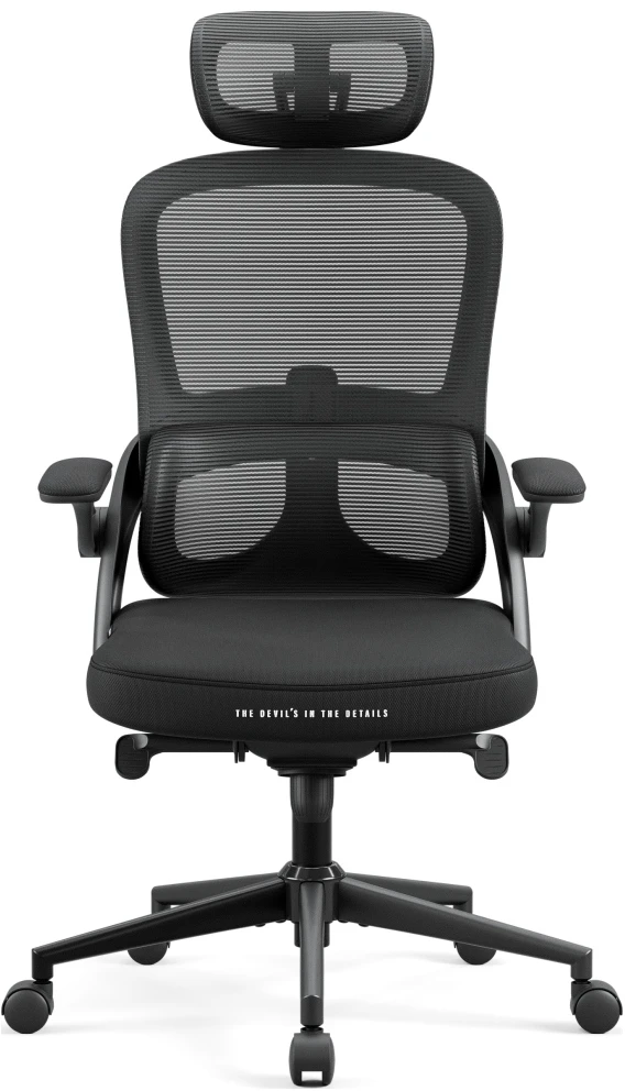 Diablo Chairs Diablo V-Light Shadow Juodas ergonominė kėdė