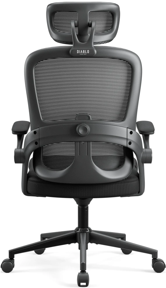 Diablo Chairs Diablo V-Light Shadow Juodas ergonominė kėdė