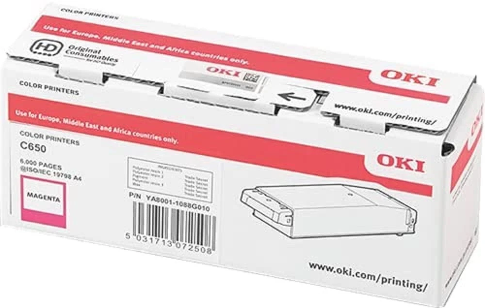 "oki" originalus toneris 09006128, magenta, 6000p, oki c650, c650dn, o