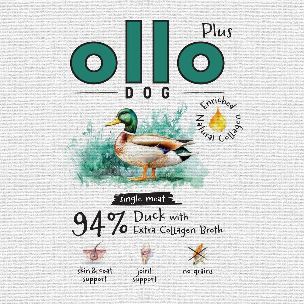 OLLO Plus Collagen Mono antiena – drėgnas ėdalas šunims – 800g