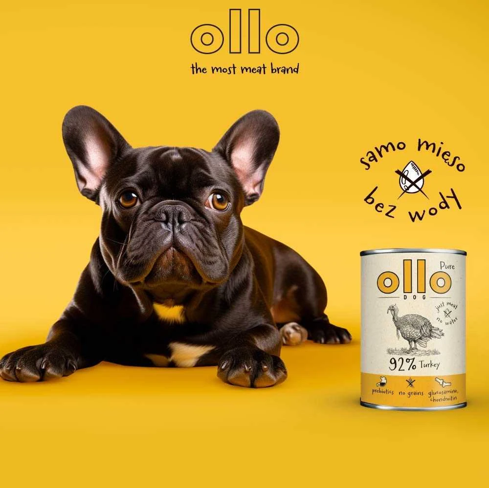 OLLO Pure kalakutiena - wet dog food - 850g