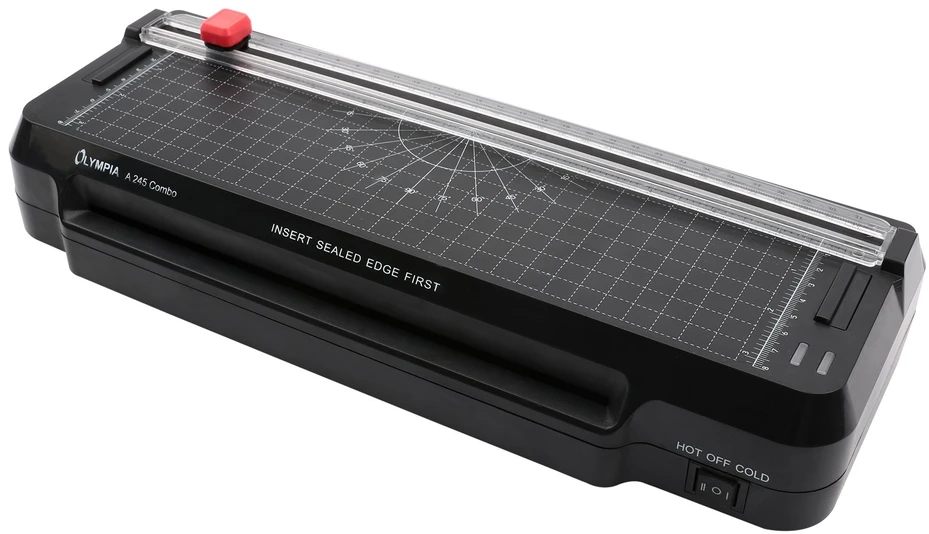 OLP Olympia A 245 Combo Šalto / karšto laminavimo įrenginys 300 mm/min Juoda