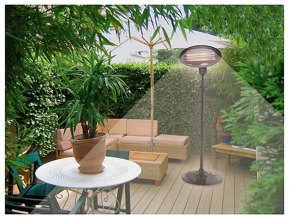 OLP Olympia BS 55 Juoda 2000 W Infraraudonųjų spindulių elektrinis šildytuvas