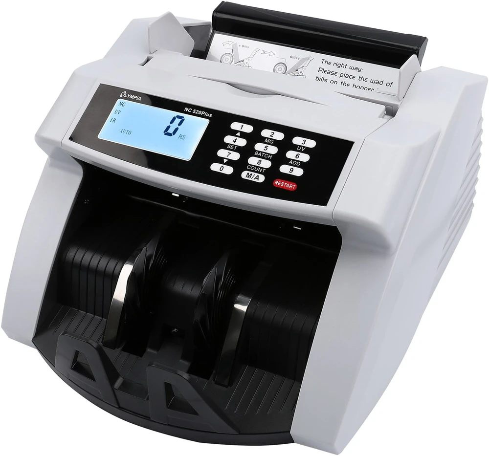 OLP Olympia NC 520 plus Banknotų skaičiavimo mašina Balta