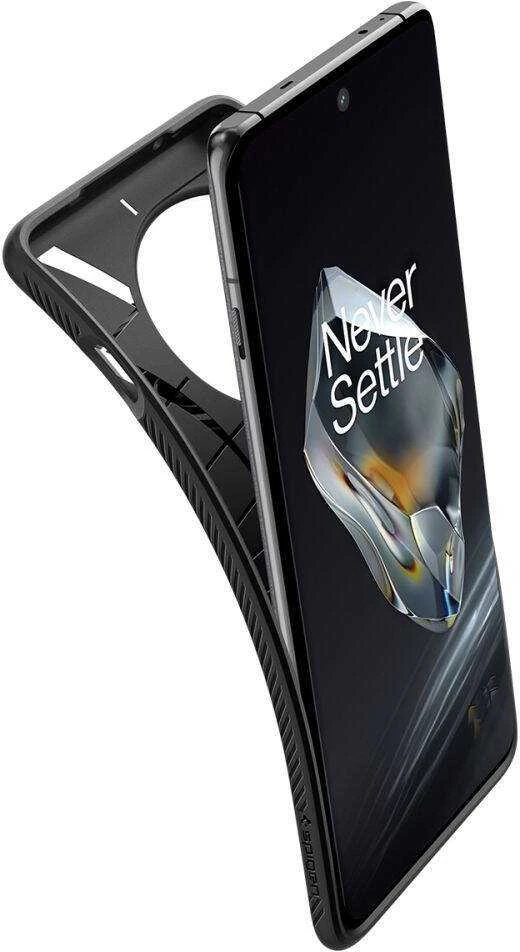 OnePlus 12 Spigen Liquid Air Matte dėklas telefonui juodos spalvos