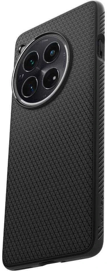 OnePlus 12 Spigen Liquid Air Matte dėklas telefonui juodos spalvos