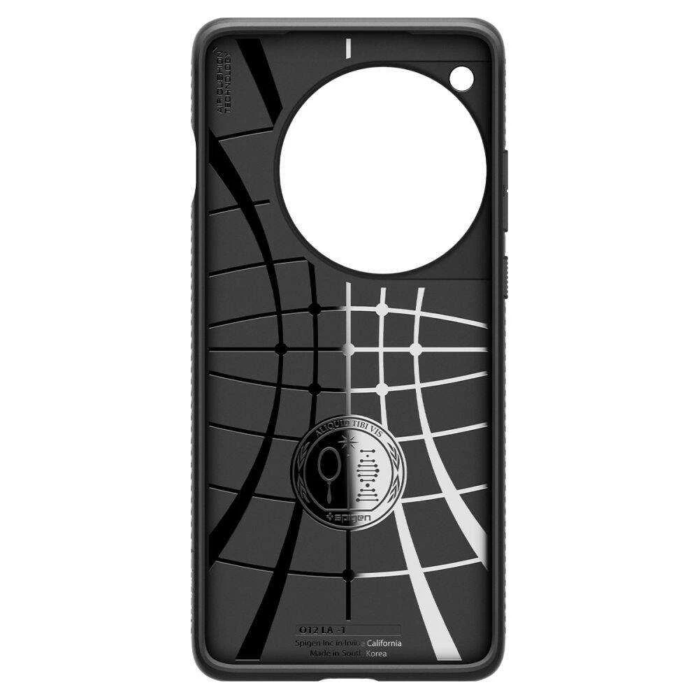 OnePlus 12 Spigen Liquid Air Matte dėklas telefonui juodos spalvos