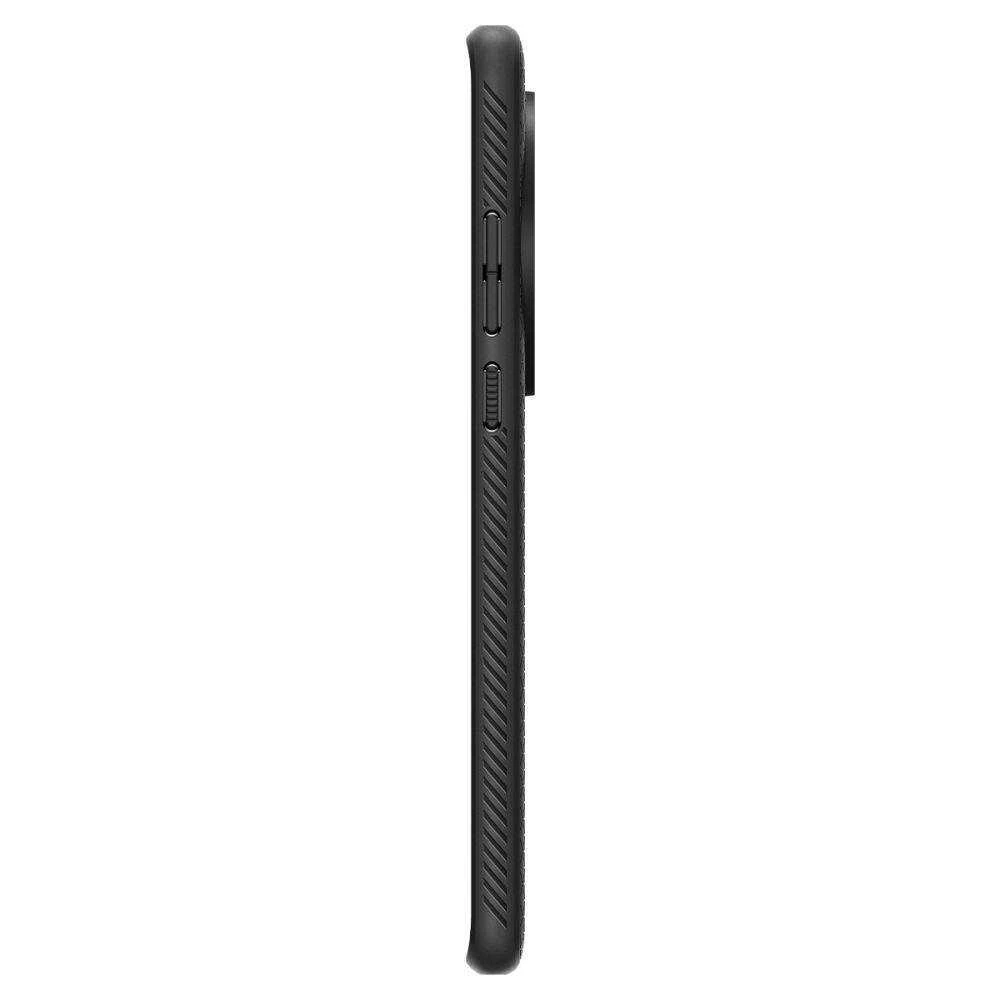 OnePlus 12 Spigen Liquid Air Matte dėklas telefonui juodos spalvos