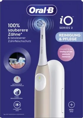 Oral-B 2 iO Suaugusiems Vibruojantis dantų šepetėlis Rožinė, Balta