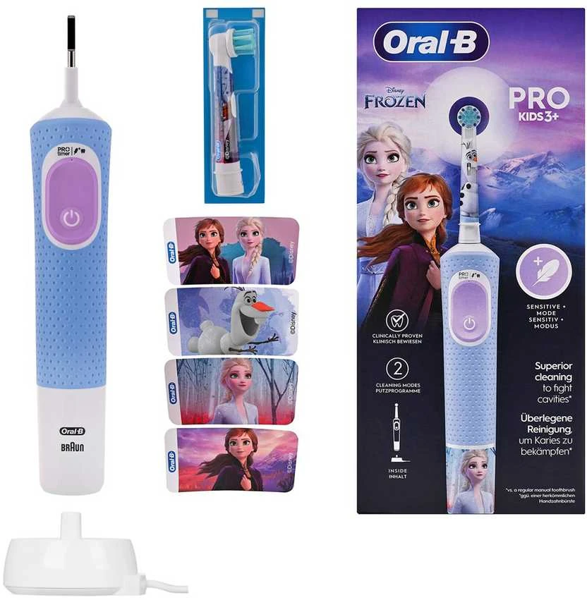 Braun D103.413.2K Vitality PRO Kids Elektrinis Dantų Šepetėlis 3+ Frozen
