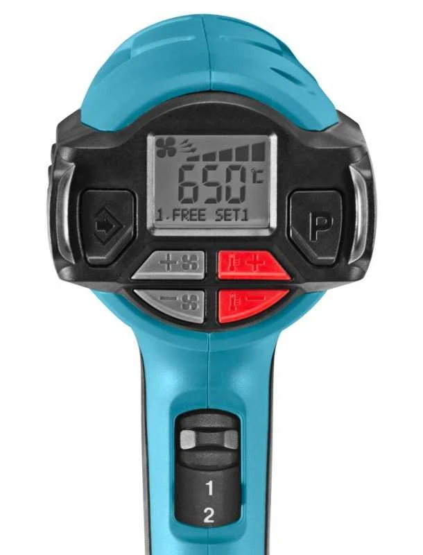 Makita HG6531CK Fenas 2000W, 80-650°C, Digital temp control & adjusting, 4 priedai