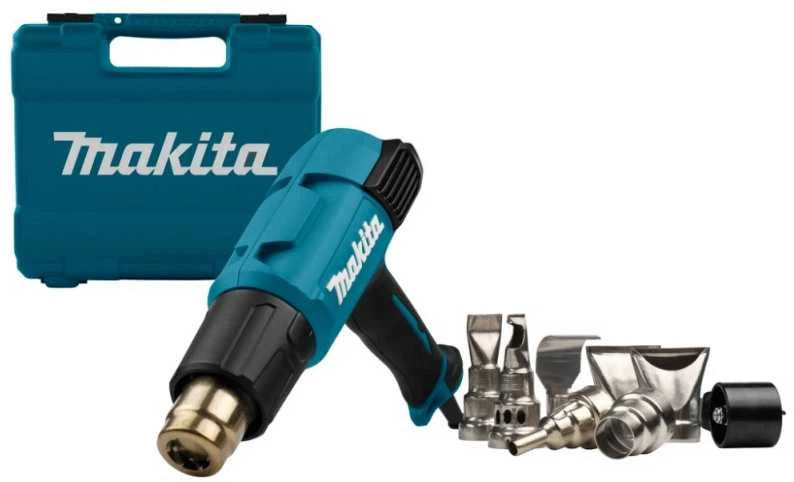 Makita HG6531CK Fenas 2000W, 80-650°C, Digital temp control & adjusting, 4 priedai