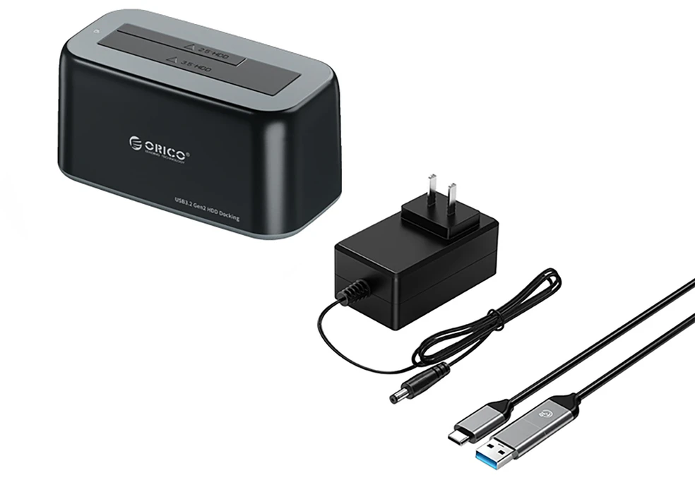 Orico 6819C3 Docking Station for 2.5"/3.5" SATA HDD/SSD – juodos spalvos