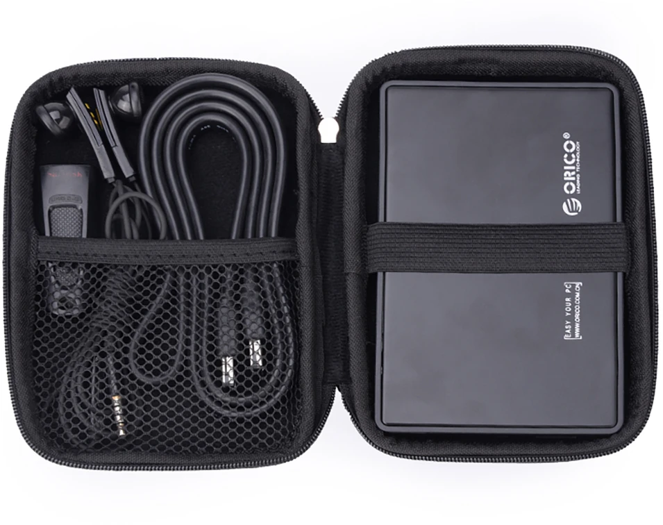 Orico PHD-25 protective dėklas skirtas a 2.5" portable drive – juodos spalvos