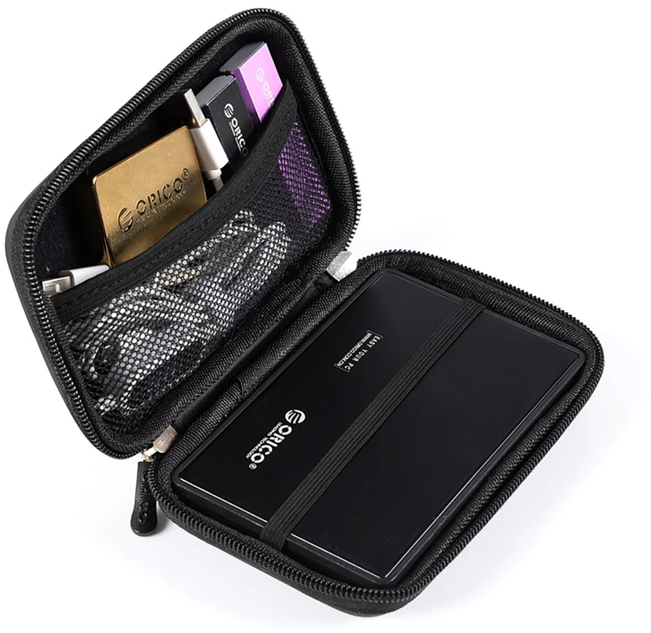 Kietasis diskas Orico PHL-25 protective dėklas skirtas a 2.5" portable drive – juodos spalvos