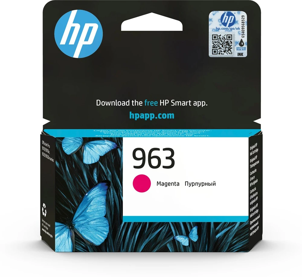 Hewlett Packard (HP) Originali HP 963 Magenta rašalo kasetė