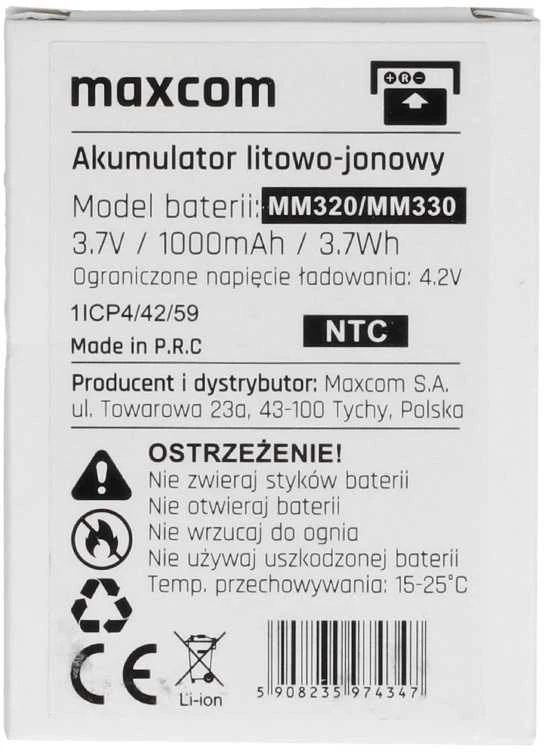 Originalus akumuliatorius Maxcom MM320/MM330 – 1000 mAh