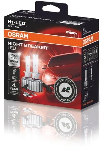 Osram LED lemputė (2 vnt. rinkinys) H1 12V 16W be homologacijos