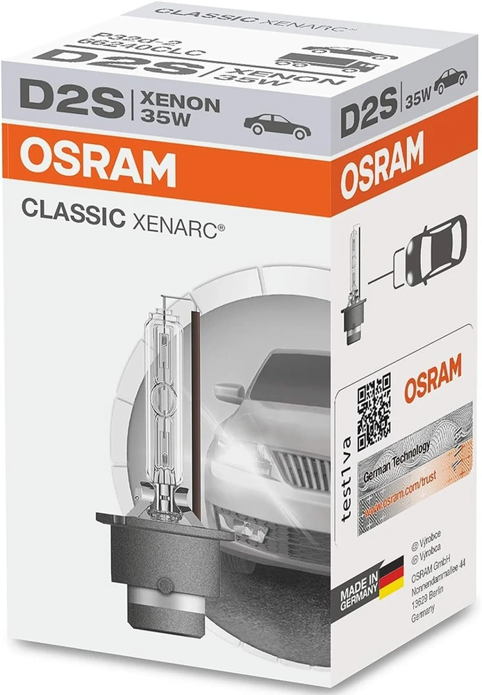 OSRAM XENON CLASSIC Automobilinė lemputė 35W P32D-2 D2S 1vnt
