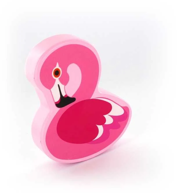Dėlionė Other Brand Wooden mix rattles (Flamingo, Toucan), random modelis selection