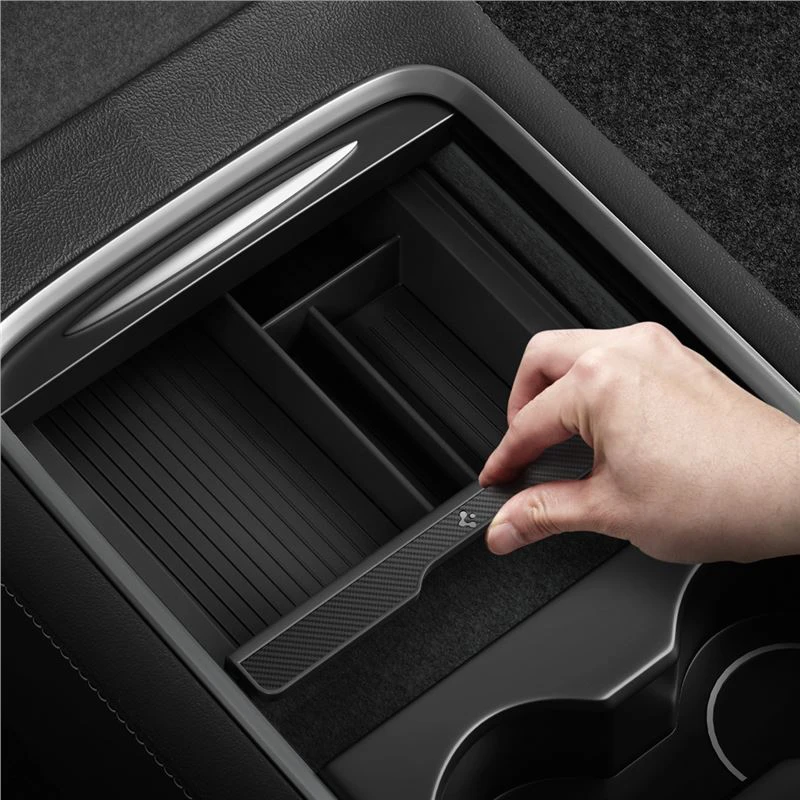 Spigen Tesla centrinės konsolės organizatorius, juodas - Model Y/3
