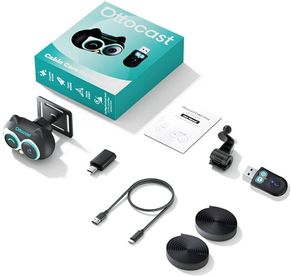Ottocast CA520-T Cabin Care CarPlay juodas