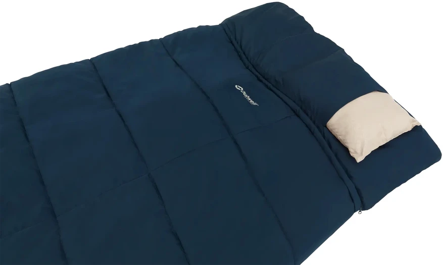 „Outwell Contour Lux XL“ | Miegmaišis | 220 x 105 cm | Dvipusis L formos atviras galas su automatiniu užraktu