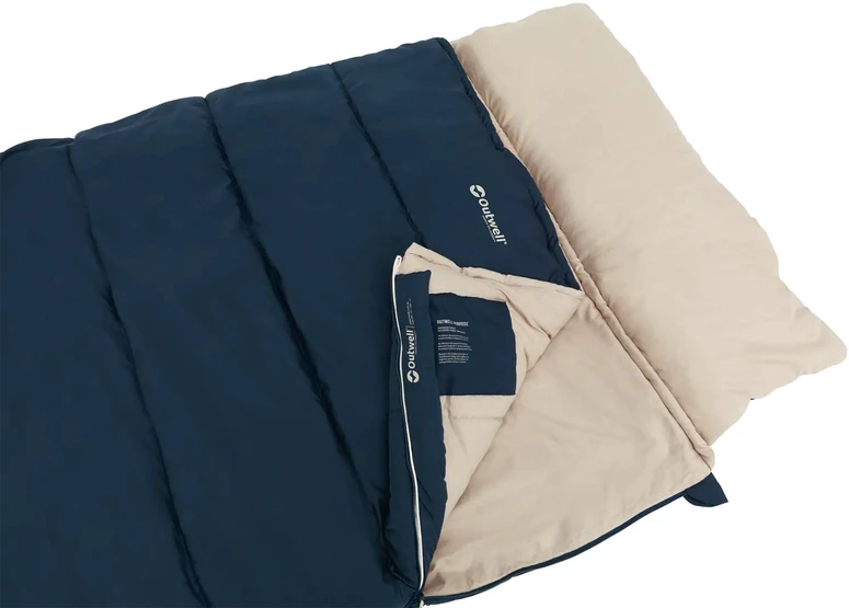 „Outwell Contour Lux XL“ | Miegmaišis | 220 x 105 cm | Dvipusis L formos atviras galas su automatiniu užraktu