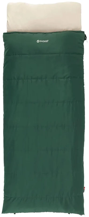„Outwell Contour Prime Žalias“ | Miegmaišis | 220 x 85 cm | Temperatūra nuo -13 iki 16 °C | 2 krypčių L formos atviras galas su automatiniu užraktu