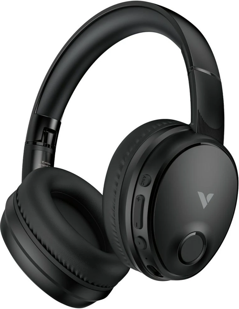 „Over-ear“ ausinės Verbatim belaidės TruSound Bluetooth ANC juodos 30200