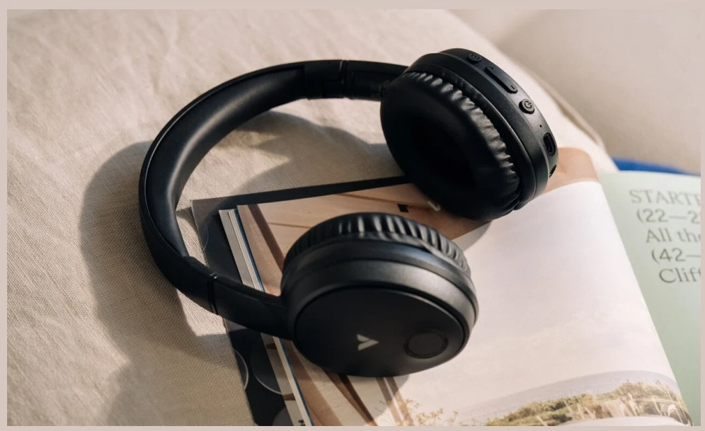 „Over-ear“ ausinės Verbatim belaidės TruSound Bluetooth ANC juodos 30200