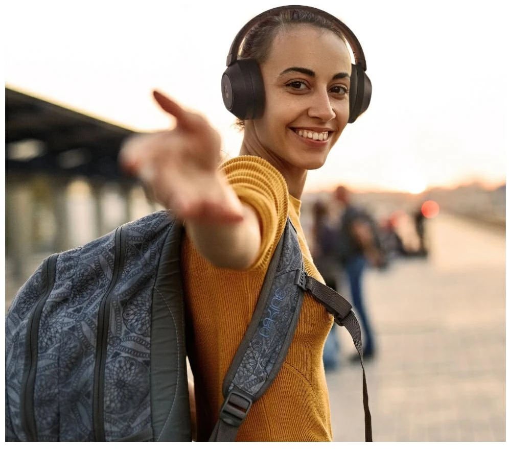 Over-ear Bluetooth ausinės Motorola XT800 ANC juodos spalvos