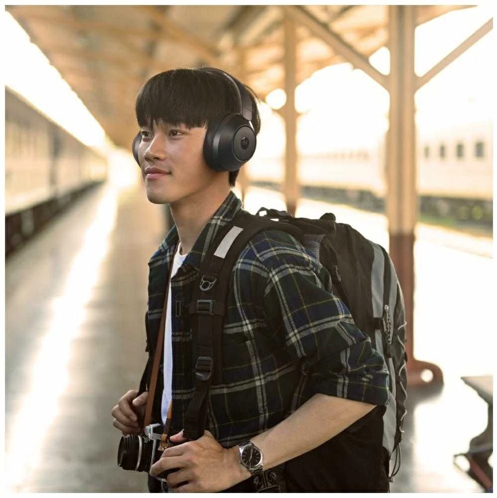 Over-ear Bluetooth ausinės Motorola XT800 ANC juodos spalvos