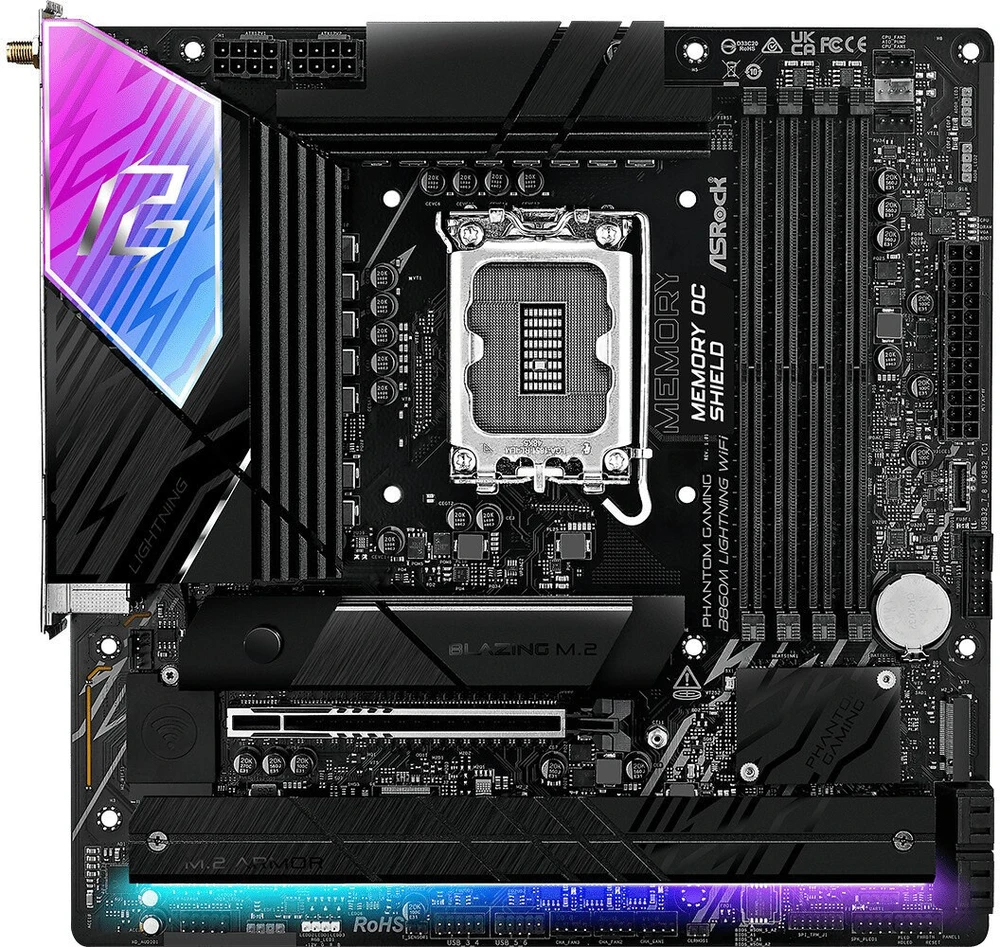 Pagrindinė plokštė – ASRock B860M Lightning WiFi