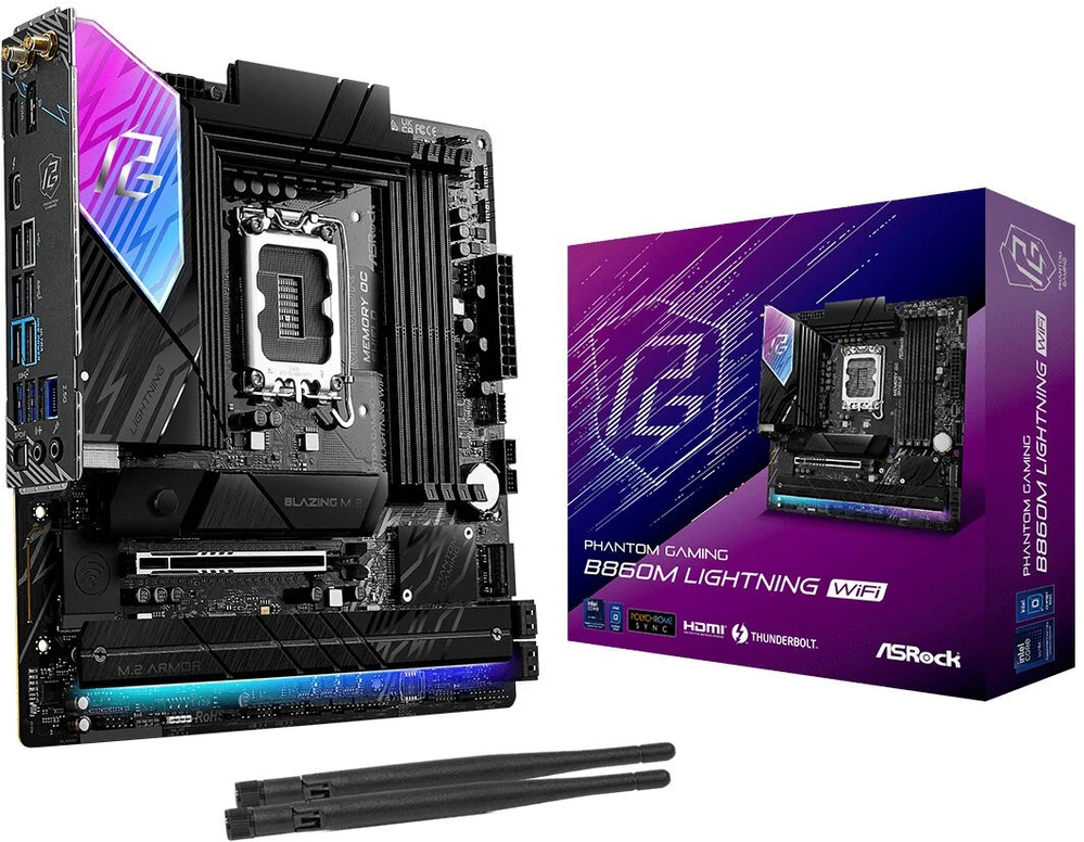Pagrindinė plokštė – ASRock B860M Lightning WiFi