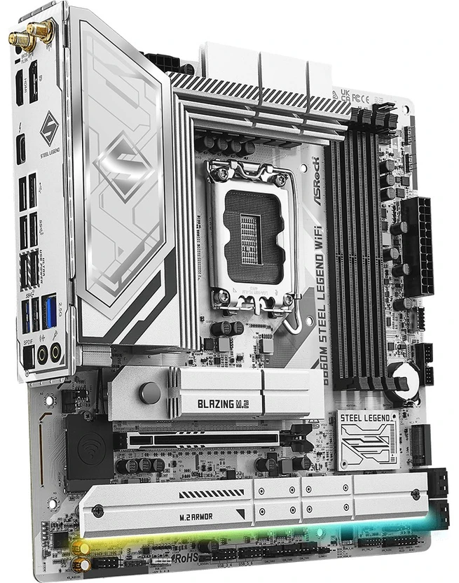 Pagrindinė plokštė ASRock B860M Steel Legend WiFi
