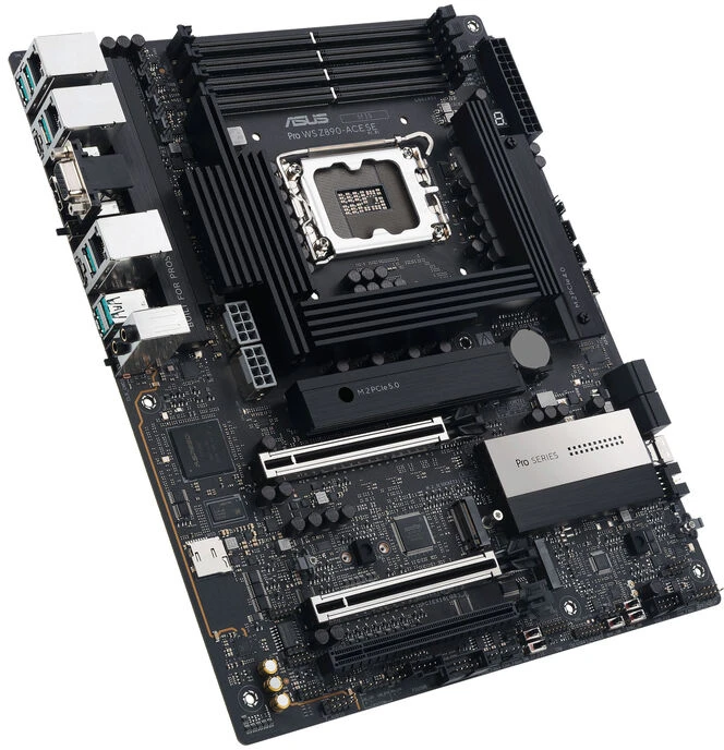 ASUS Pro WS Z890-ACE SE pagrindinė plokštė, LGA 1851 lizdas, Intel Z890, ATX, DDR5