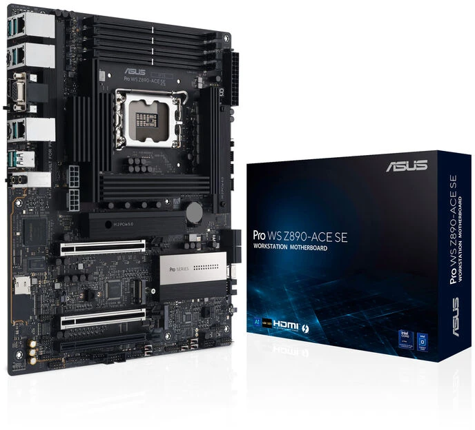 ASUS Pro WS Z890-ACE SE pagrindinė plokštė, LGA 1851 lizdas, Intel Z890, ATX, DDR5