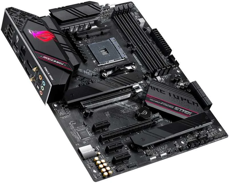 Pagrindinė plokštė ASUS AMD B550 SAM4/ATX/Memory DDR4/Atminties lizdai 4/3xPCI-Express 3.0 1x/1xPCI-Express 3.0 4x/1xPCI-Express 4.0 16x/2xM.2/STRIXB550-FGAMWIFIII