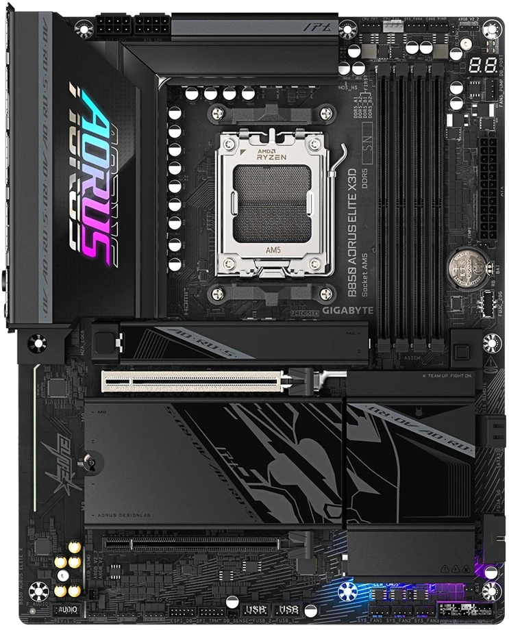 Pagrindinė plokštė GIGABYTE B850 AORUS ELITE X3D AMD B850 AM5 lizdas ATX