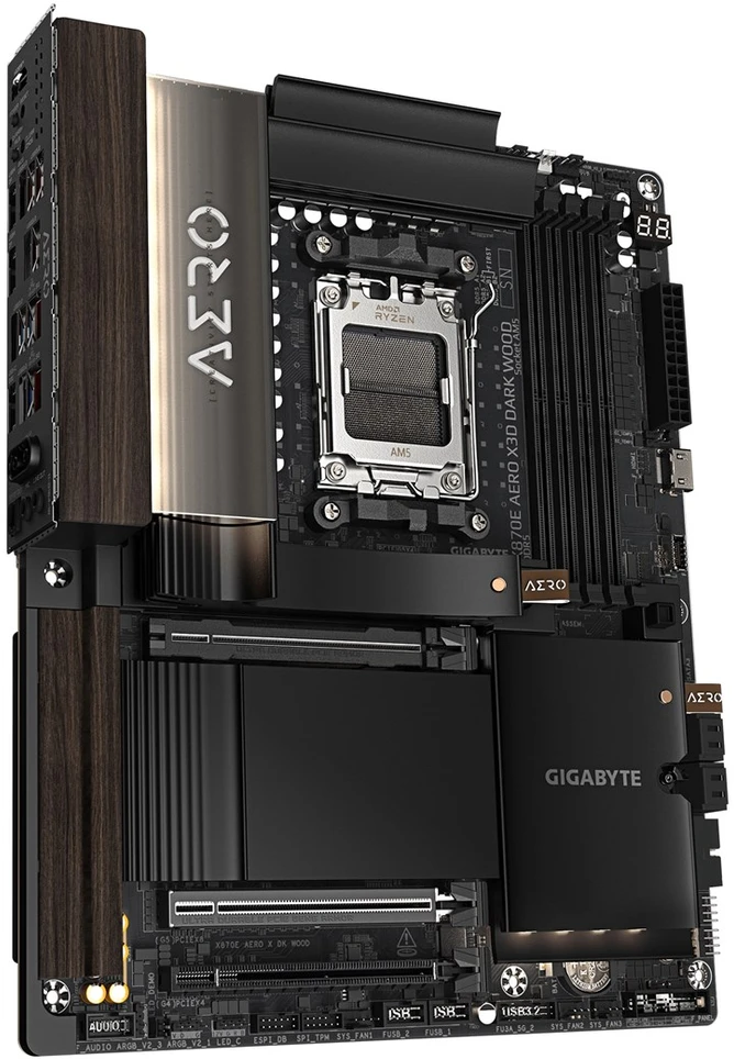Pagrindinė plokštė Gigabyte X870E AERO X DARK WOOD