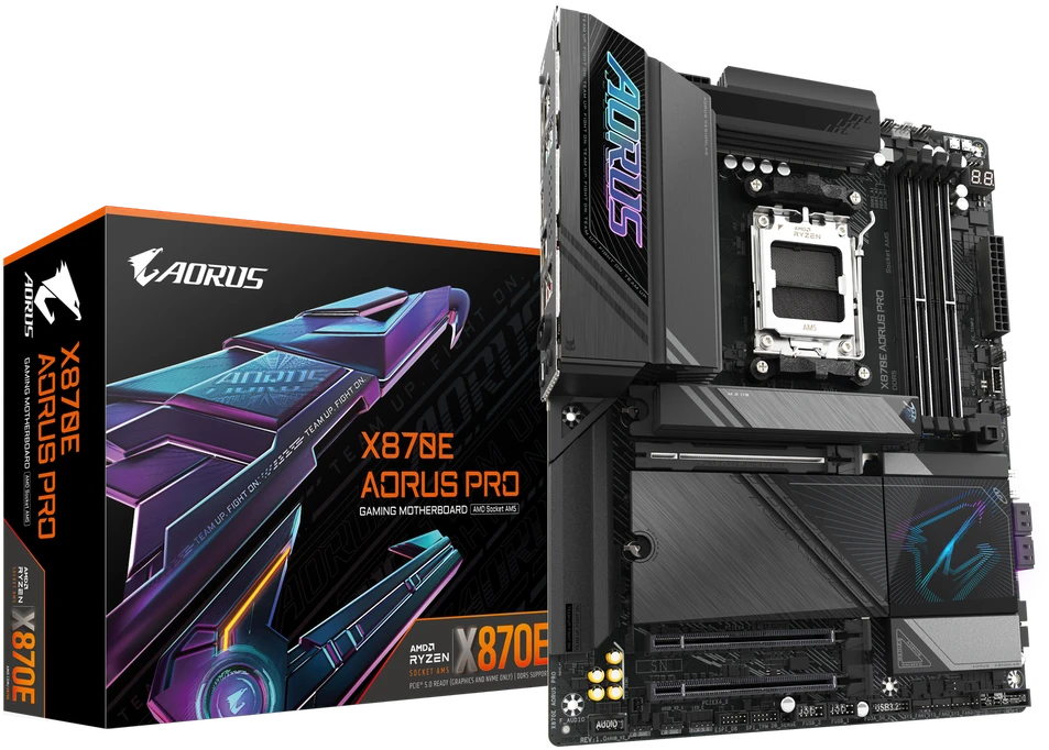 Pagrindinė plokštė GIGABYTE X870E AORUS PRO AM5 ATX MB