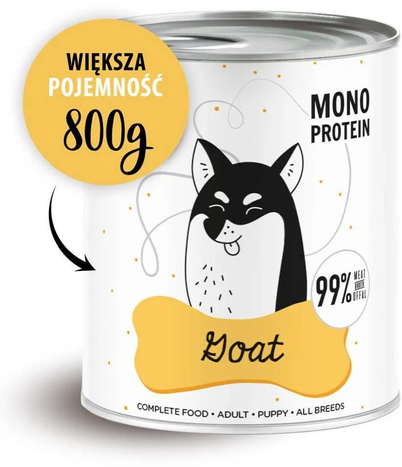 Šunų Maistas - PAKA ZWIERZAKA Pepe Ožkos Drėgnas Be Grūdų 800g