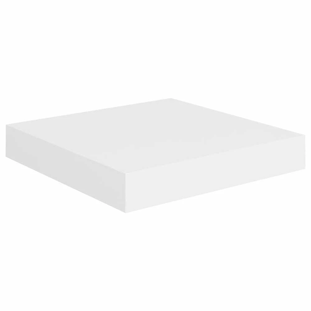 Pakabinamos lentynos, 4vnt., baltos, 23x23,5x3,8cm, MDF