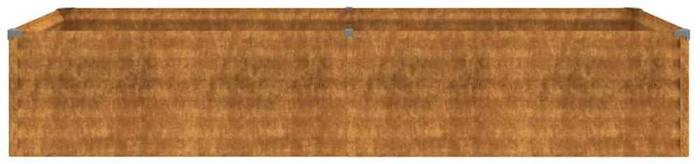 Aukštas sodo lovelis, 194x50x36cm, Corten plienas