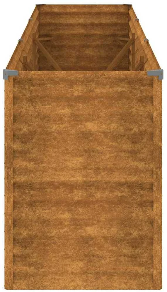 Aukštas sodo lovelis, 291x50x69cm, Corten plienas