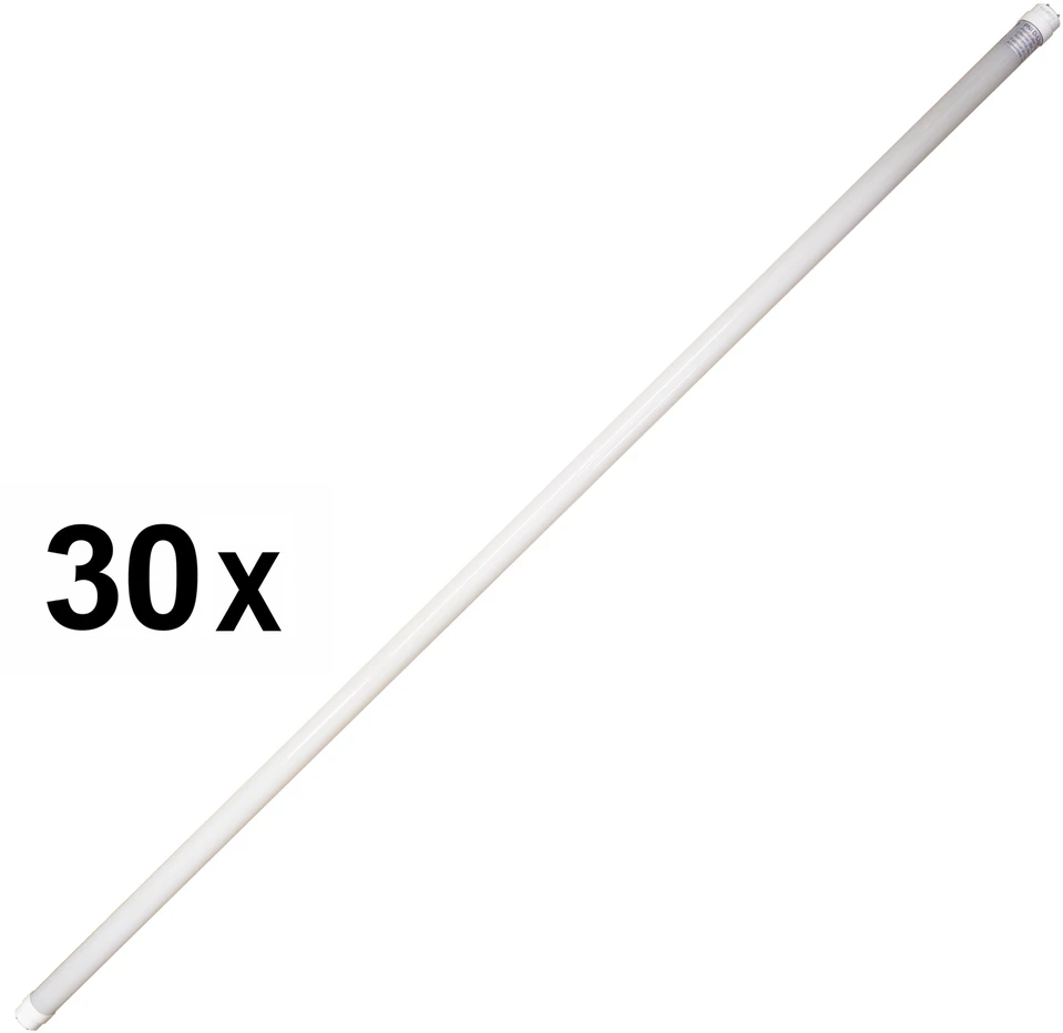 Pakuotė 30bc LED vamzdis PNI D-Light T8 18W stiklinis, ilgis 120cm, 1850lm