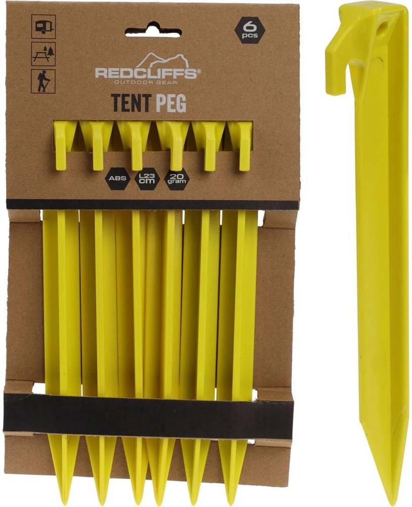 Palapinių kuolai 23 cm plastikiniai Redcliffs