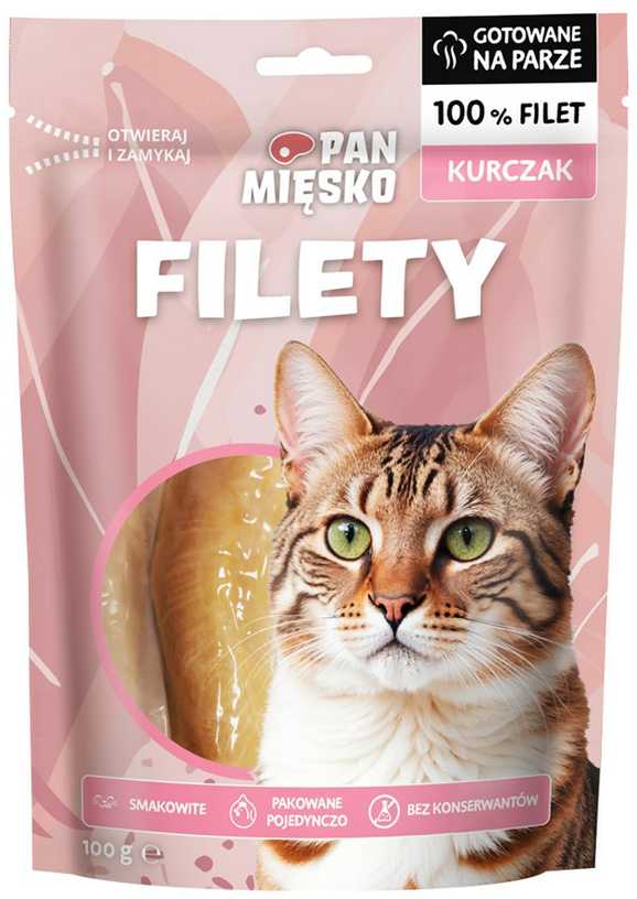 Kačių Priedas - PAN MIĘSKO Vištienos Filė Natūralus Be Glitimo 100g